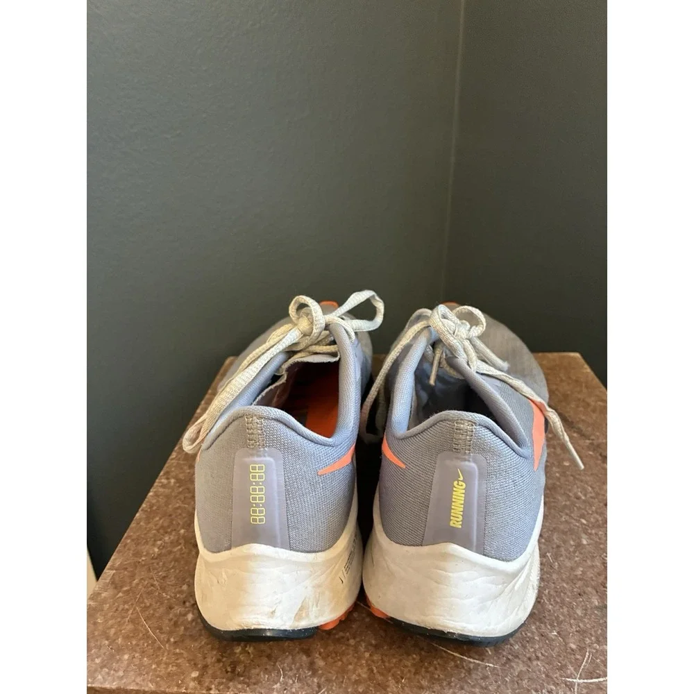Nike Air Zoom Pegasus 37 Indigo Haze Bright Mango Women's Running Shoes Size 8.5